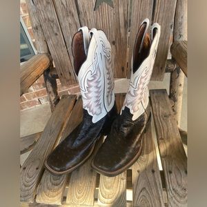 Tony Lama full quill ostrich boots